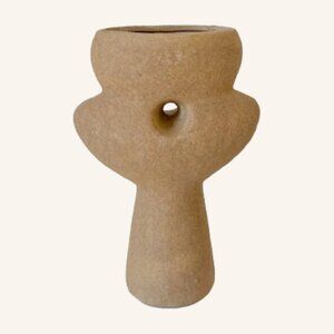 Abstract Brown Terracotta Vase